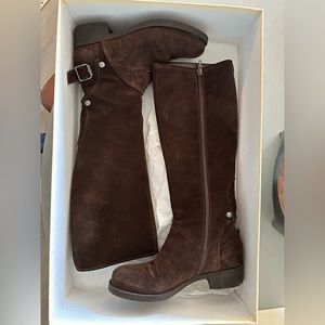 Giancarlo Paoli chocolate suede, tall boots